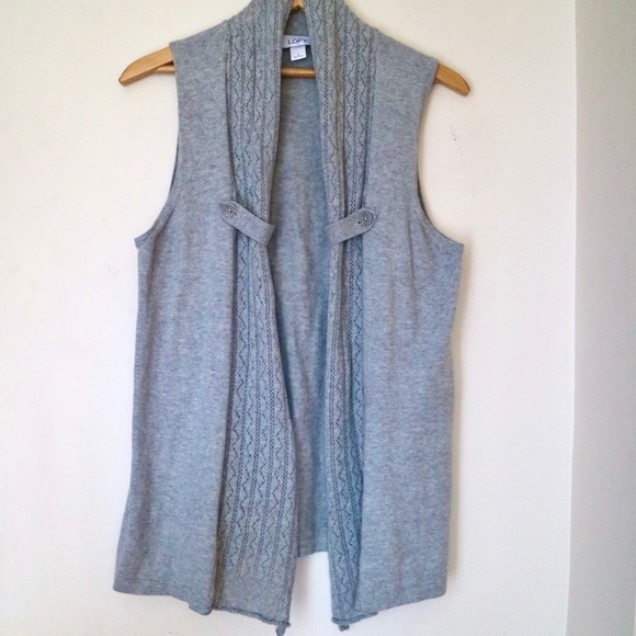 2/$24 Ann Taylor Loft Open Vest - Picture 1 of 2